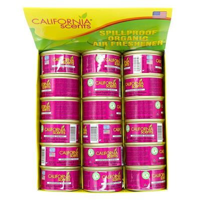 California Scents Can Air Freshener Display - 18 Piece Coronado Cherry