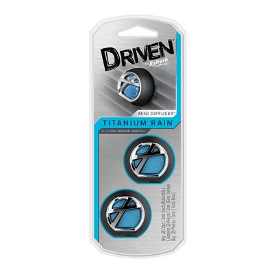 Driven Mini Vent Diffuser Air Freshener 2 Pack - Titanium Rain