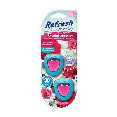 Mini Membrane Air Freshener Wild Blossoms/Water Prism 2 Pack