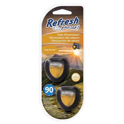 Refresh Mini Membrane Air Freshener 2 Pack - Crisp Sunrise