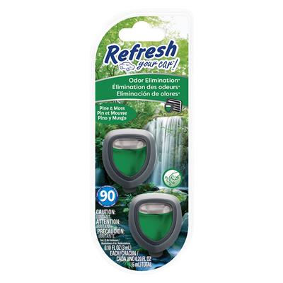 Refresh Mini Membrane Air Freshener 2 Pack - Pine and Moss
