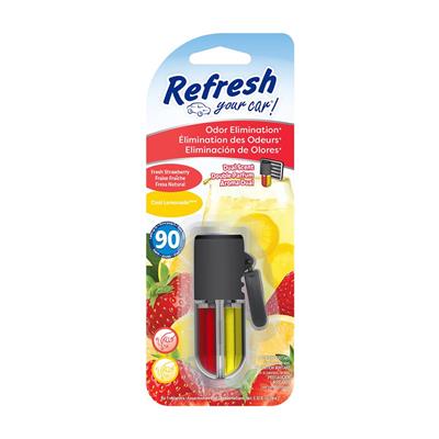 Refresh Auto Oil Wick Vent Air Freshener - Strawberry/Cool Lemonade