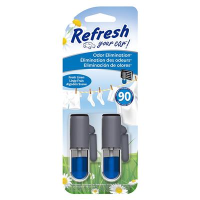 Refresh Auto Mini Oil Wick Vent Air Freshener - Fresh Linen