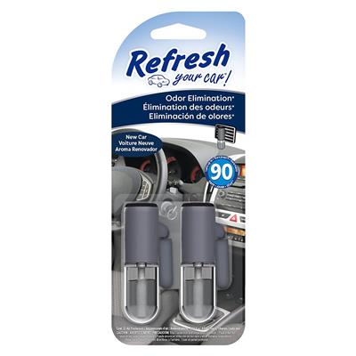 Refresh Auto Mini Oil Wick Vent Air Freshener - New Car