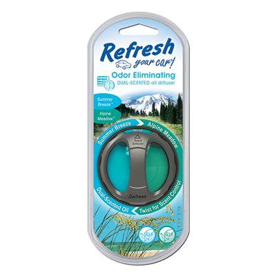 Dual Scent Oil Diffuser Vent Air Freshener Alpine/Breeze