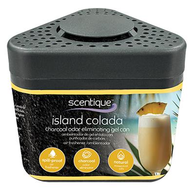 Scentique Odor Eliminating Charcoal Gel Air Freshener - Island Colada