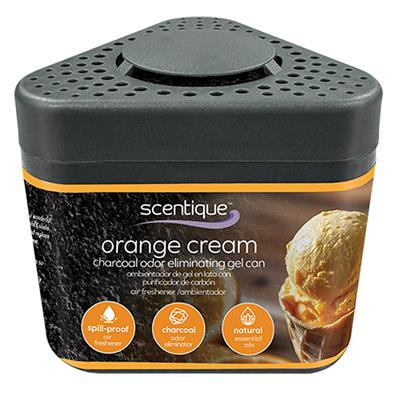 Scentique Odor Eliminating Charcoal Gel Air Freshener - Orange Cream