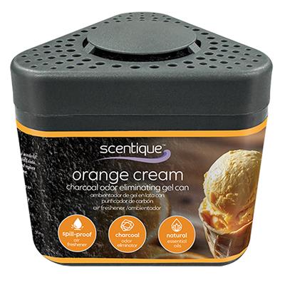 Scentique Odor Eliminating Charcoal Gel Air Freshener - Orange Cream