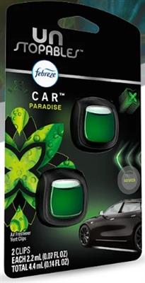 Febreze Car Vent 2 Count Air Freshener - Unstopables Paradise