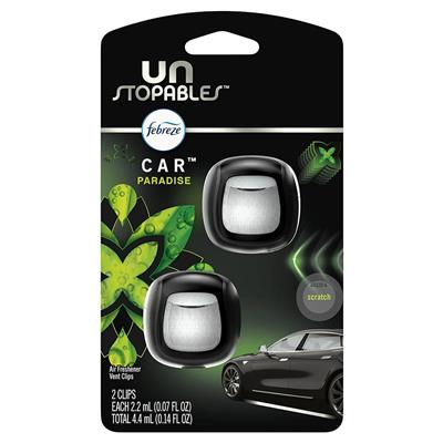 Febreze Car Vent 2 Count Air Freshener - Unstopables Paradise