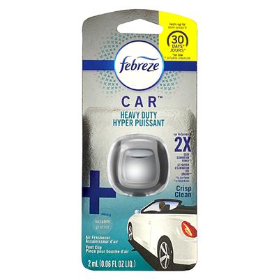 Febreze Car Vent Air Freshener - Heavy Duty Crisps Clean