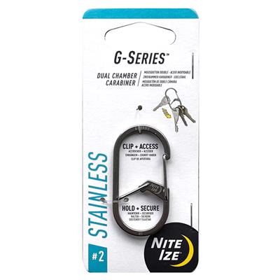Nite Ize G Series Dual Chamber Carabiner 2 Stainless