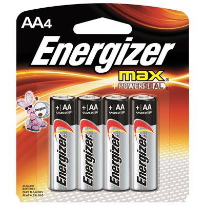 Energizer Max AA Battery 4 Pack