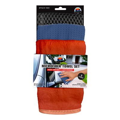 Coastal Car Collective Microfiber Towel Set - 3 Piece