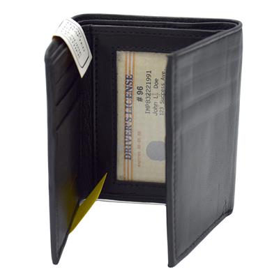 Mens Tri Fold Leather Wallet