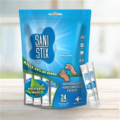 Sani Stix 24 Pack Hand Sanitizer - 12 Bag Display