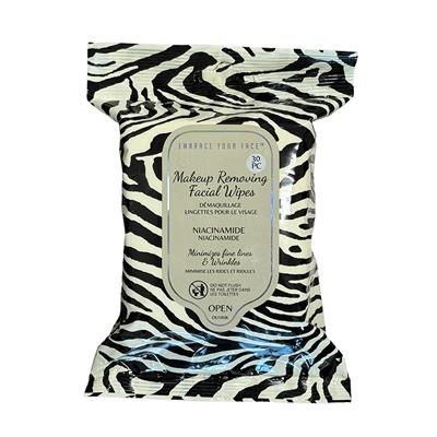 Makeup Removing Wipes 24 Piece Display - Animal Print