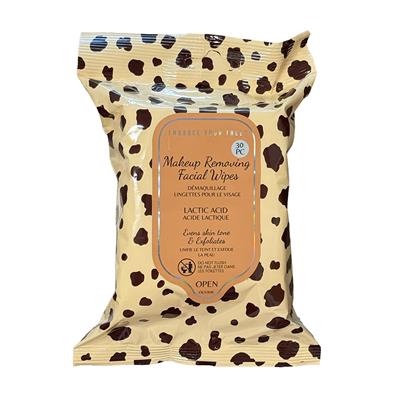 Makeup Removing Wipes 24 Piece Display - Animal Print
