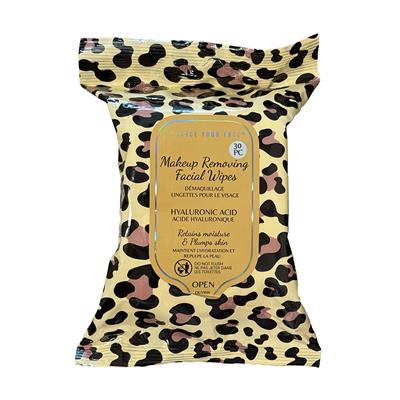 Makeup Removing Wipes 24 Piece Display - Animal Print