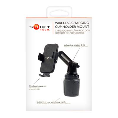Shift Tech Wireless Charging Cup Holder Mount Plus