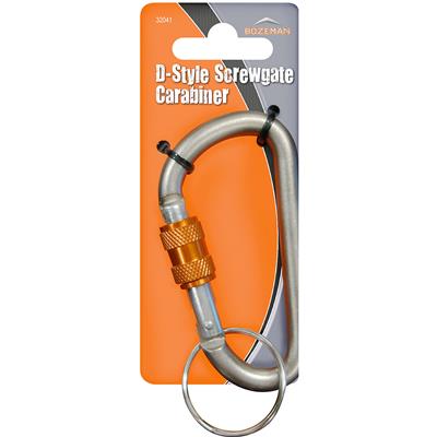 Bozeman D-Style Screwgate Carabiner