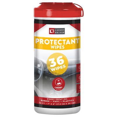 Luxury Driver Protectant Wipes 36 Ct Canister