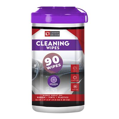 Luxury Driver Interior Cleaner Wipes 90 Ct Canister