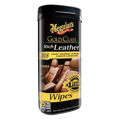 Meguiars Gold Class Rich Leather Wipes