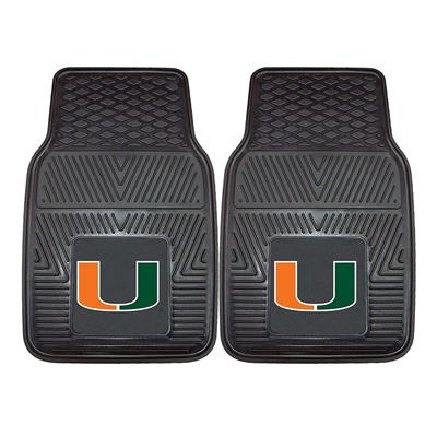 2 Piece All Weather Car Mat - University of Miami