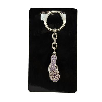 Violet Slipper Keychain