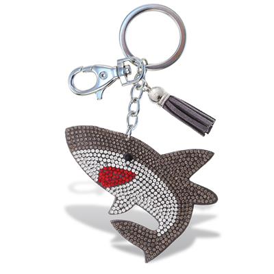 Sparkling Charms Keychain - Shark