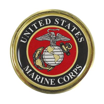 Chrome Auto Emblem - U.S. Marines