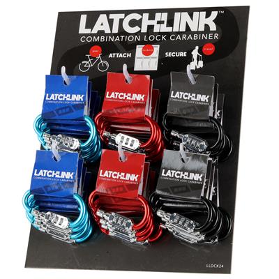 Latchlink Combination Lock Carabiner Display - 24 Piece