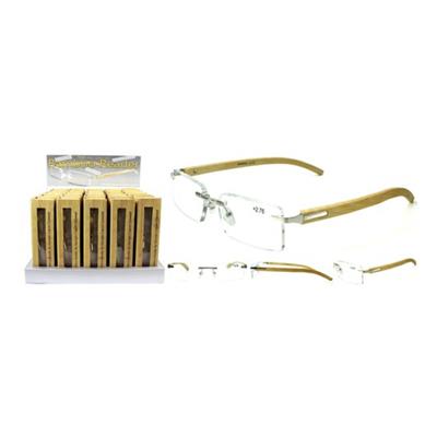 Bamboo Sunglass Readers Display - 25 Piece