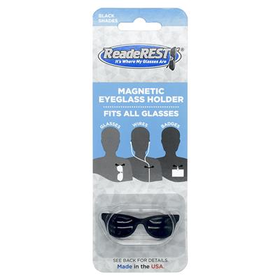 Readerest Black Shades Mag Eyeglass Holder