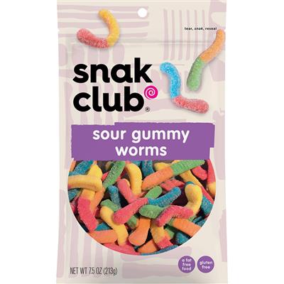 Snak Club Sour Gummy Worms