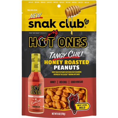 Snak Club Hot Ones Tangy Chili Honey Roasted Peanuts