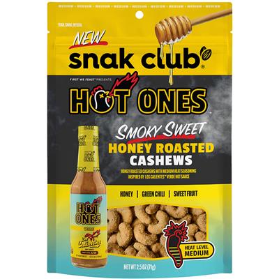 Snak Club Hot Ones Smoky Honey Roasted Cashews