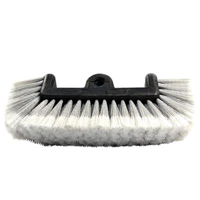 11 Inch Flow-Thru Quad Level Feather Tip Bristle Brush - Grey