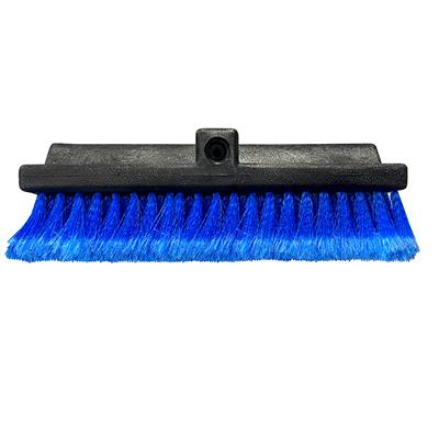 13 Inch Triangular Bi-Level PVC Feather Tip Bristle Brush - Blue