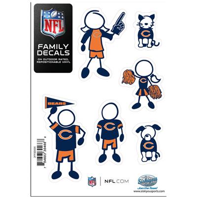 Family Car Decals - Chicago Bears