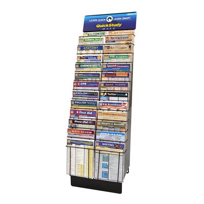 Quick Study Guides Empty Display - 130 Piece