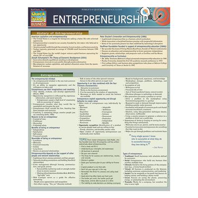 Quick Study-Entrepreneurship - 5 Pack