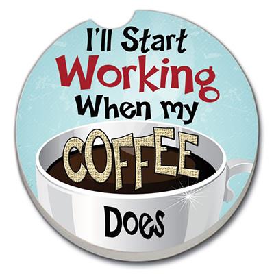 Auto Coaster - I'll Start Working When My Coffee Does