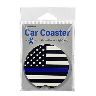 Auto Coaster - Police Flag 1 Pack