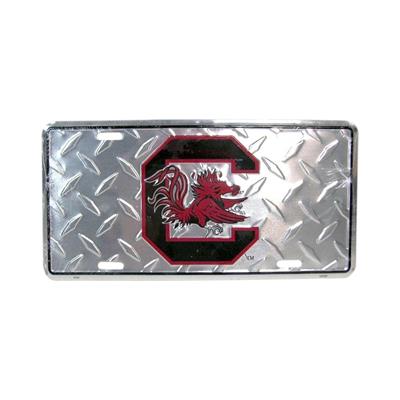 License Tag - University South Carolina Gamecocks- Diamond Cut