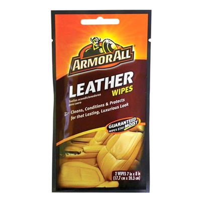 Armor All Leather Wipes 2 Pack - 100 Case