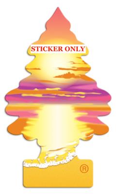 Little Tree Decal Sunset Beach - Sticker Only