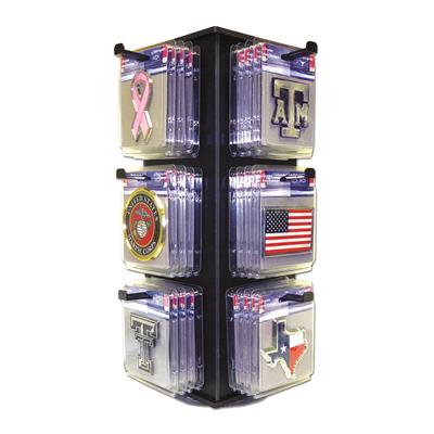 Emblem Spinner Rack (Empty-72 Pieces)