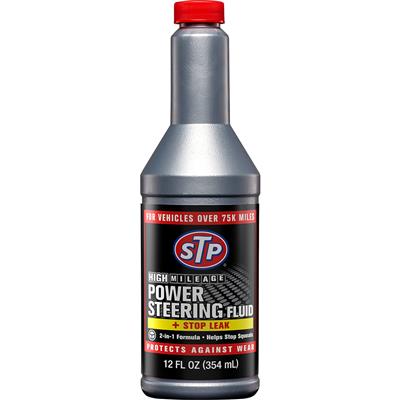 STP POWER STEERING FLUID & STOP LEAK 12 OZ.